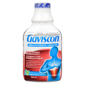 Gaviscon Acid Shielding Foam Barrier Regular Strength Soothing Icy Mint 600 ml