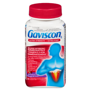 Gaviscon Extra Strength Fruit Blend 25 Chewable Foamtabs