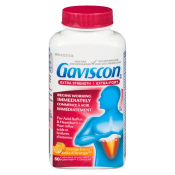 Gaviscon Extra Strength Orange Burst 60 Chewable Foamtabs