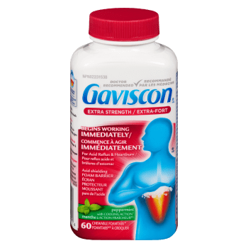 Gaviscon Extra Strength Peppermint with Cooling Action 60 Chewable Foamtabs