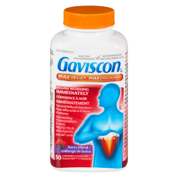Gaviscon Max Relief Berry Blend 50 Chewable Foamtabs