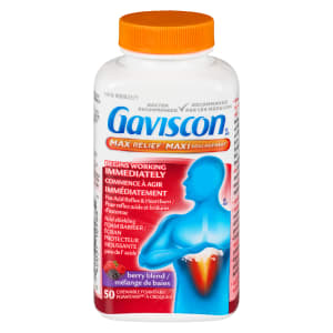 Gaviscon Max Relief Berry Blend 50 Chewable Foamtabs