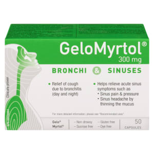 GeloMyrtol Bronchi & Sinuses 300 mg 50 Capsules