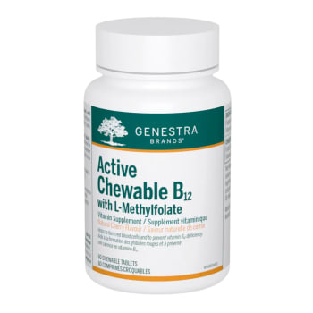 Genestra Brands Active Chewable B12 with L-Methylfolate (60 Tablets)