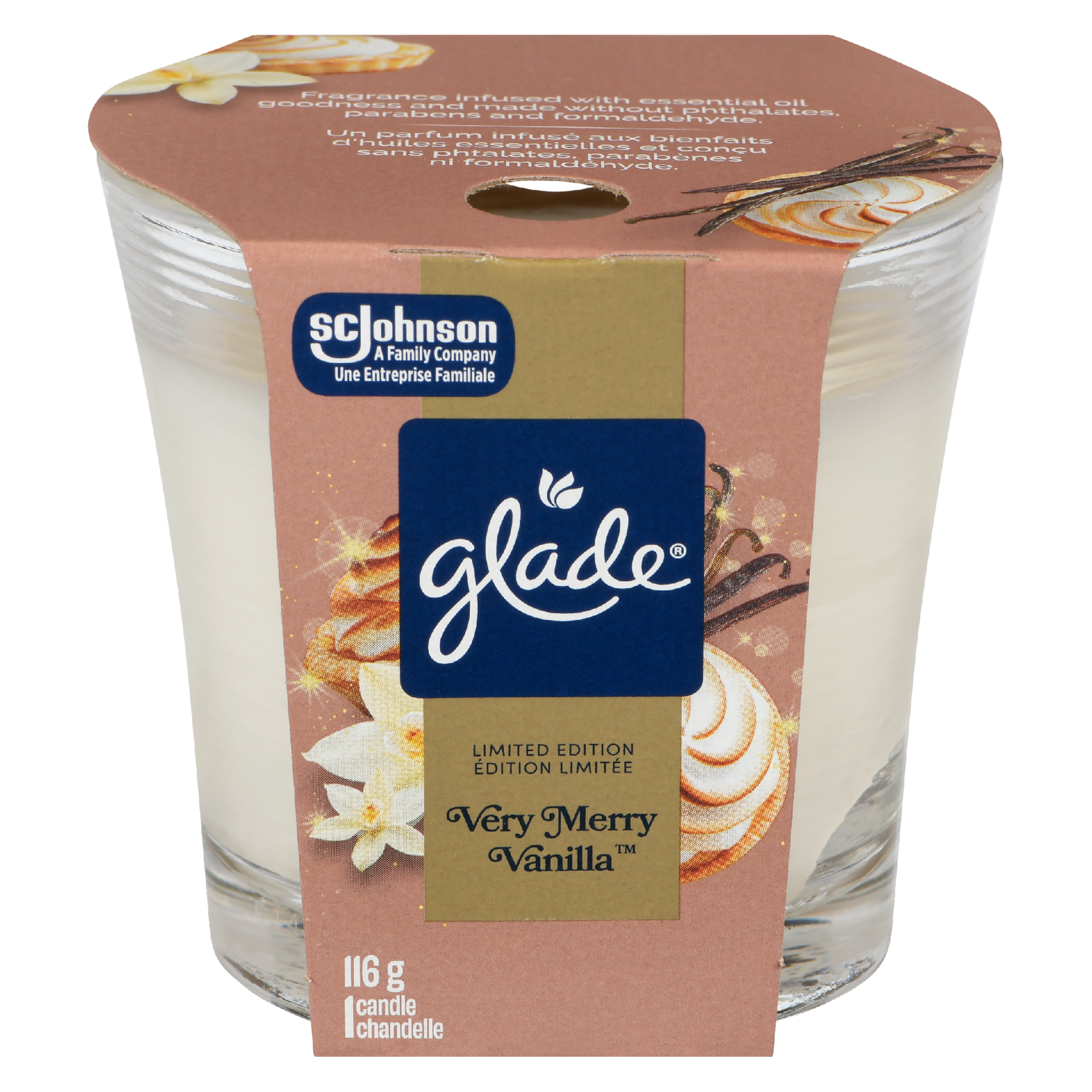 Glade Very Merry Vanilla Limited Edition 1 Candle 116 g