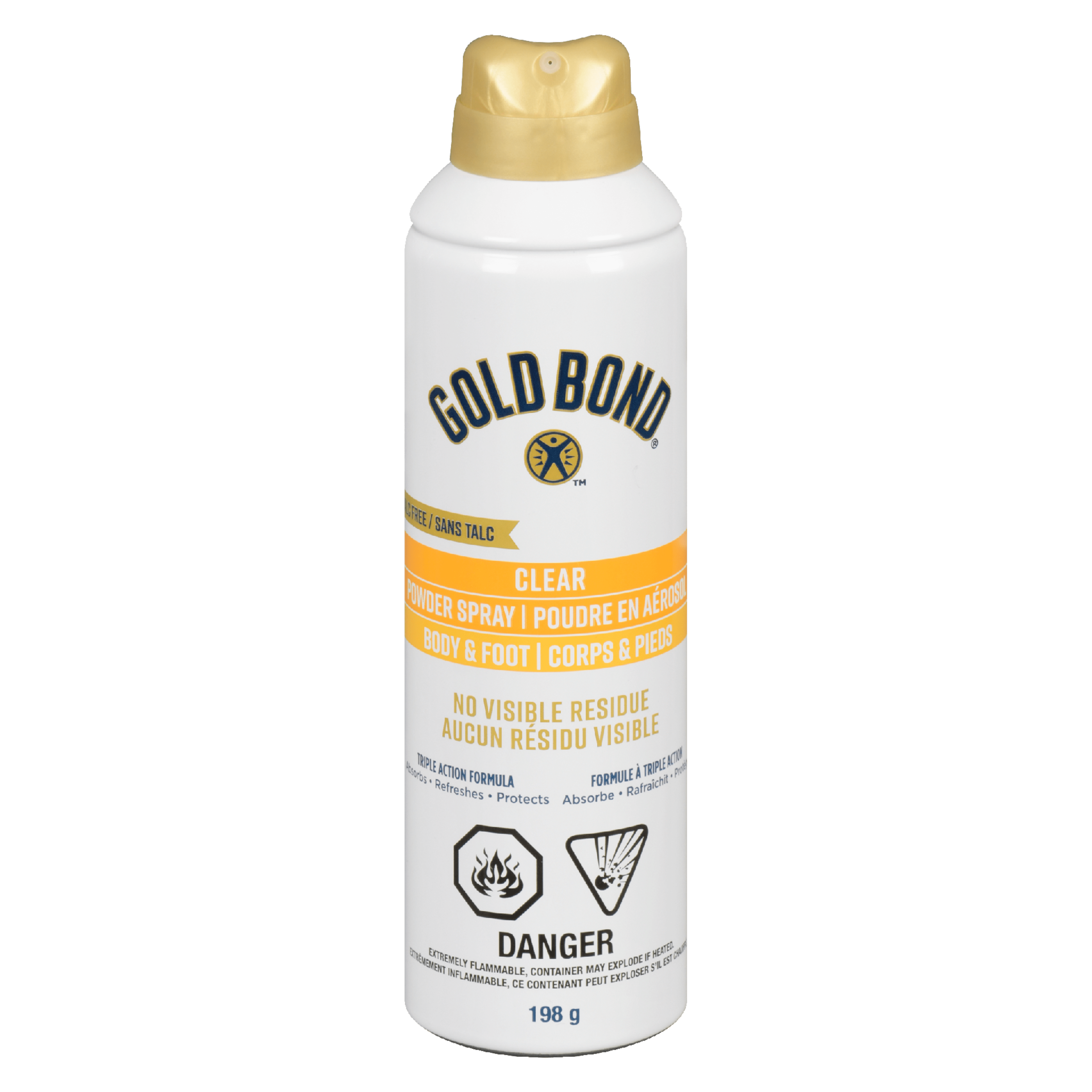 Gold Bond Clear Powder Spray Body & Foot 198 g