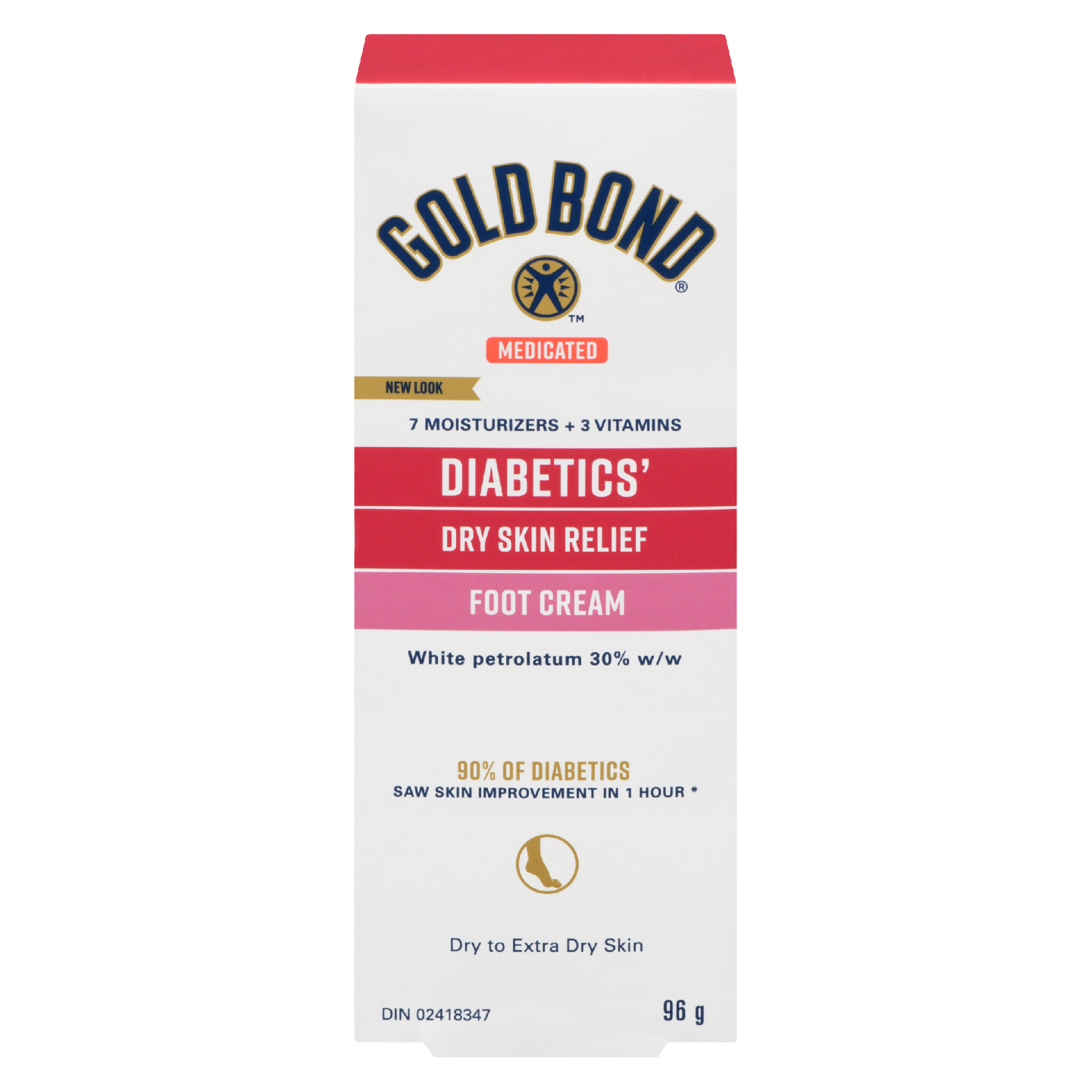 Gold Bond Diabetics' Foot Cream Dry Skin Relief 96 g