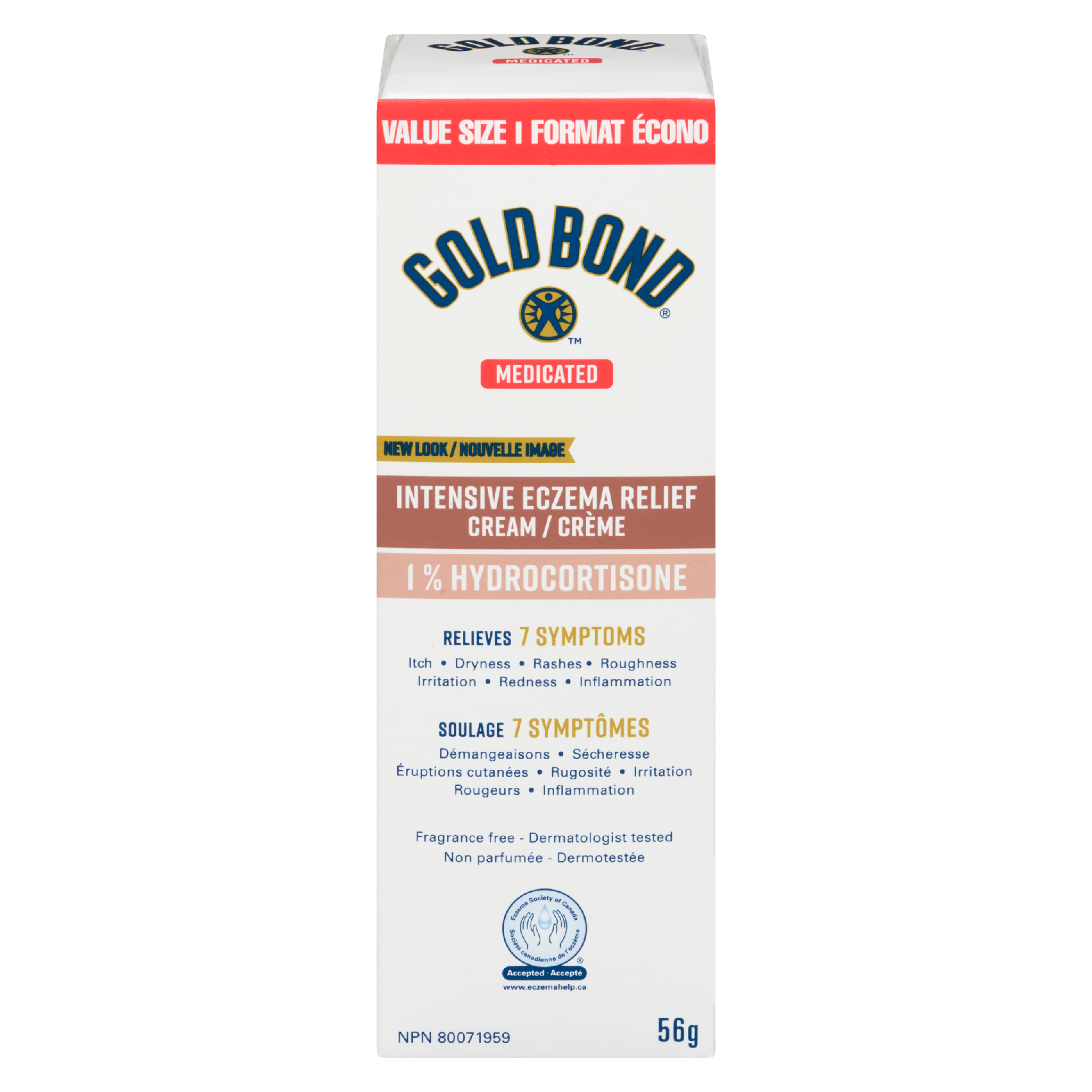 Gold Bond Medicated Intensive Eczema Relief Cream 1 % Hydrocortisone Value Size 56 g