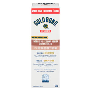 Gold Bond Medicated Intensive Eczema Relief Cream 1 % Hydrocortisone Value Size 56 g