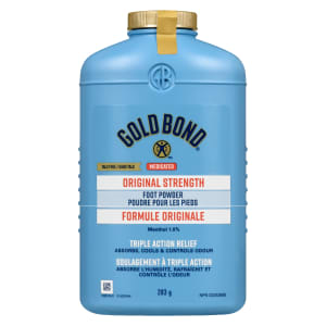 Gold Bond Medicated Original Strength Foot Powder Menthol 1.0% 283 g