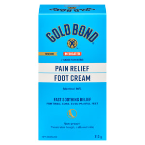 Gold Bond Medicated Pain Relief Foot Cream Menthol 16% 113 g