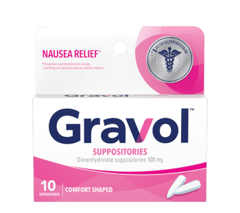 Gravol Comfort Shaped Suppositories 10 Count