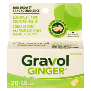 Gravol Ginger 20 Tablets