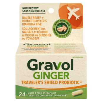 Gravol Ginger Traveler's Shield Probiotic 24 Count
