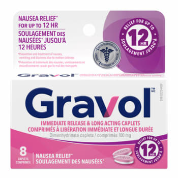 Gravol Immediate Release and Long Acting Caplets 8 Count