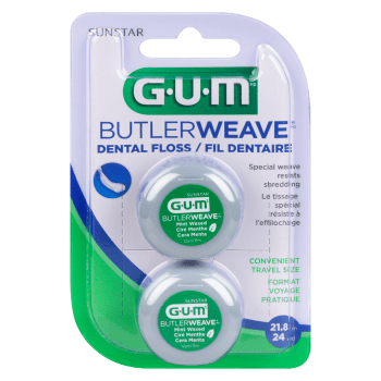 GUM Butlerweave Dental Floss Convenient Travel Size