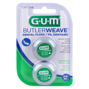 GUM Butlerweave Dental Floss Convenient Travel Size