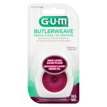 GUM Butlerweave Dental Floss Unwaxed 183 m