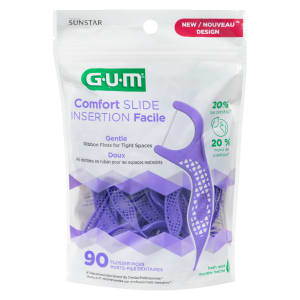 GUM Comfort Slide Fresh Mint 90 Flosser Picks