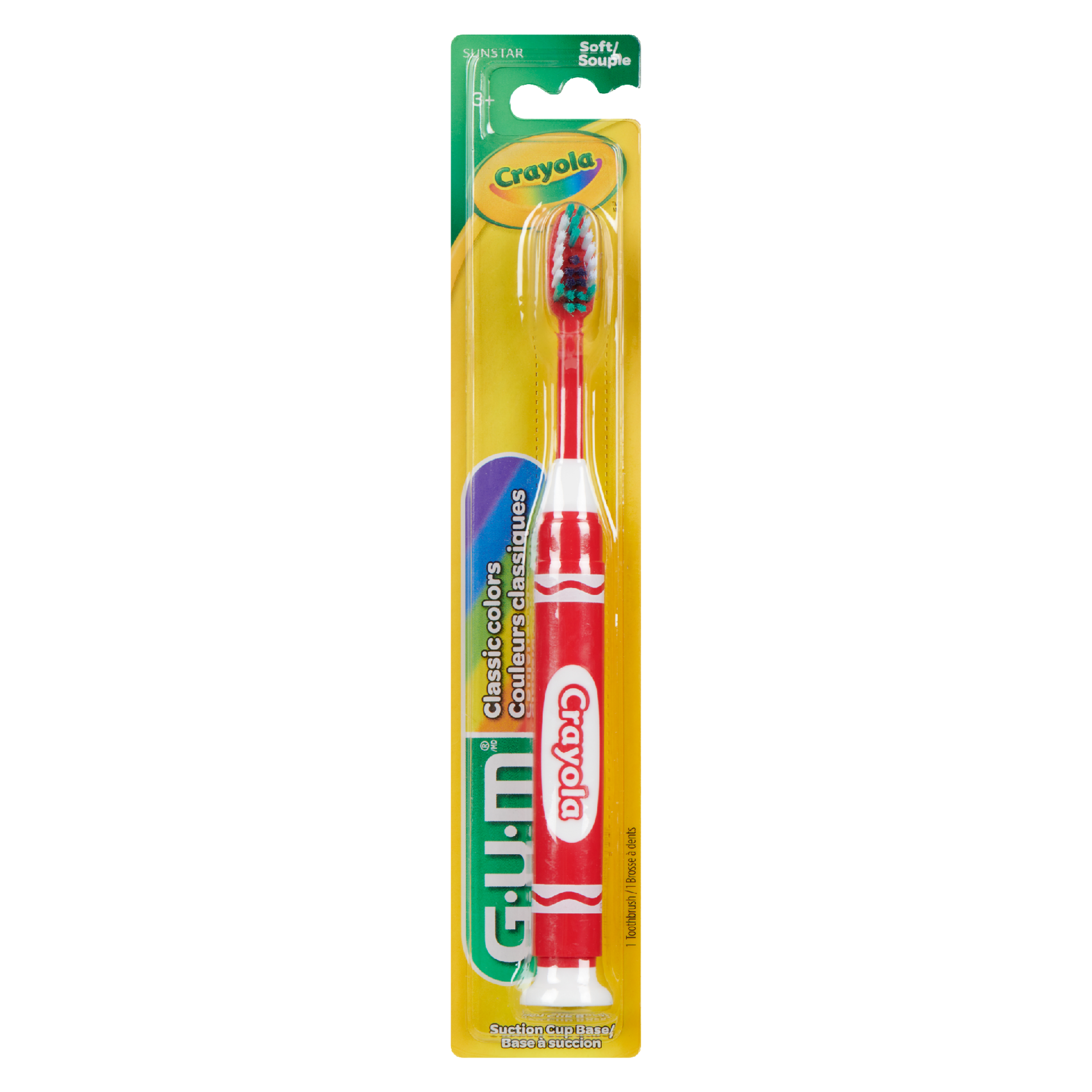 GUM Crayola Soft 3+ 1 Toothbrush
