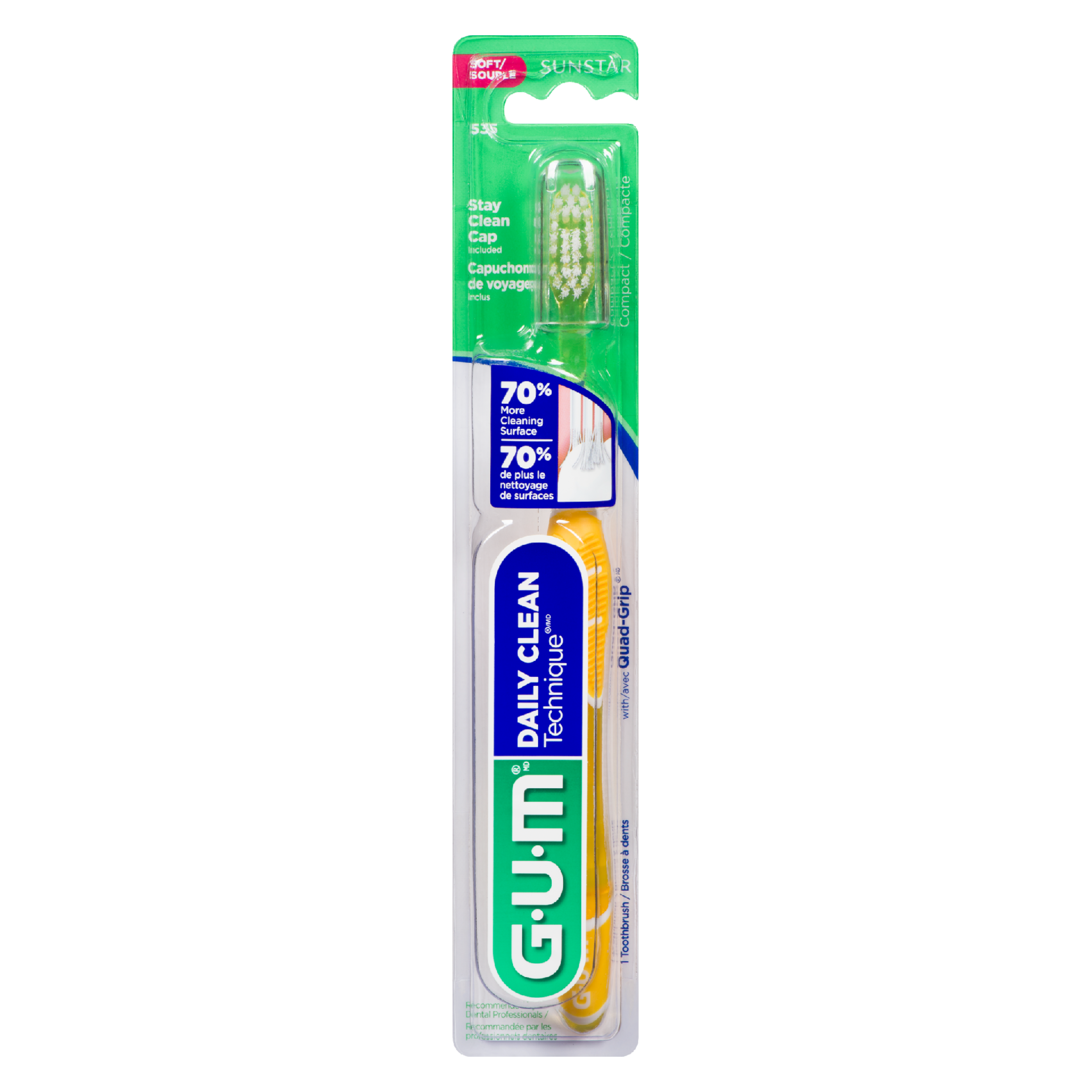 GUM Daily Clean Technique Soft 1 Toothbrush