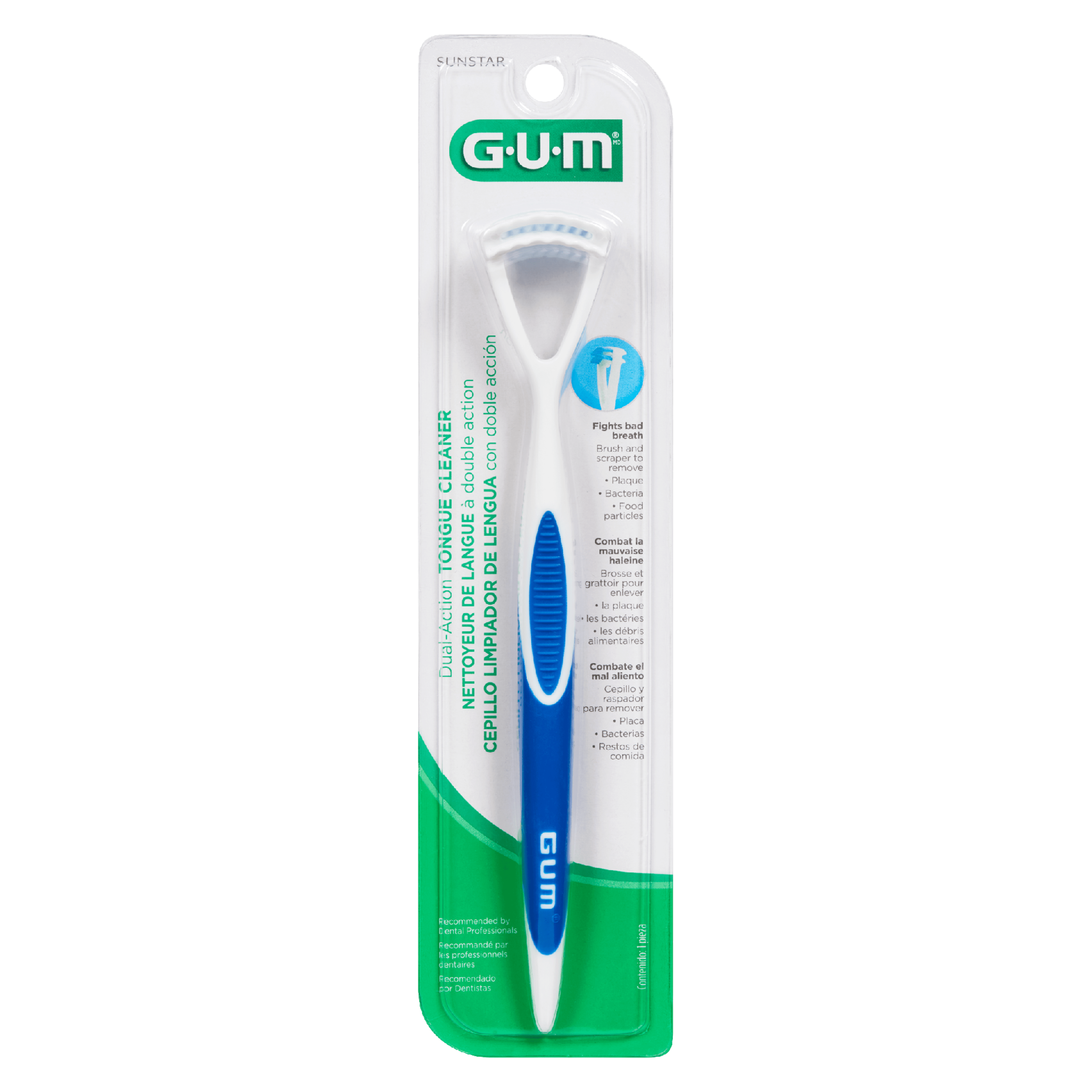 GUM Dual-Action Tongue Cleaner
