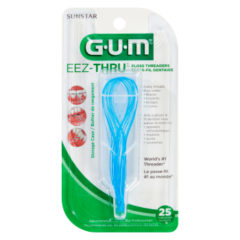 GUM Eez-Thru Floss Threaders 25 Threaders