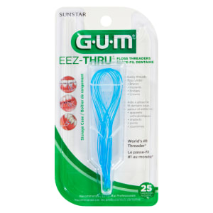 GUM Eez-Thru Floss Threaders 25 Threaders