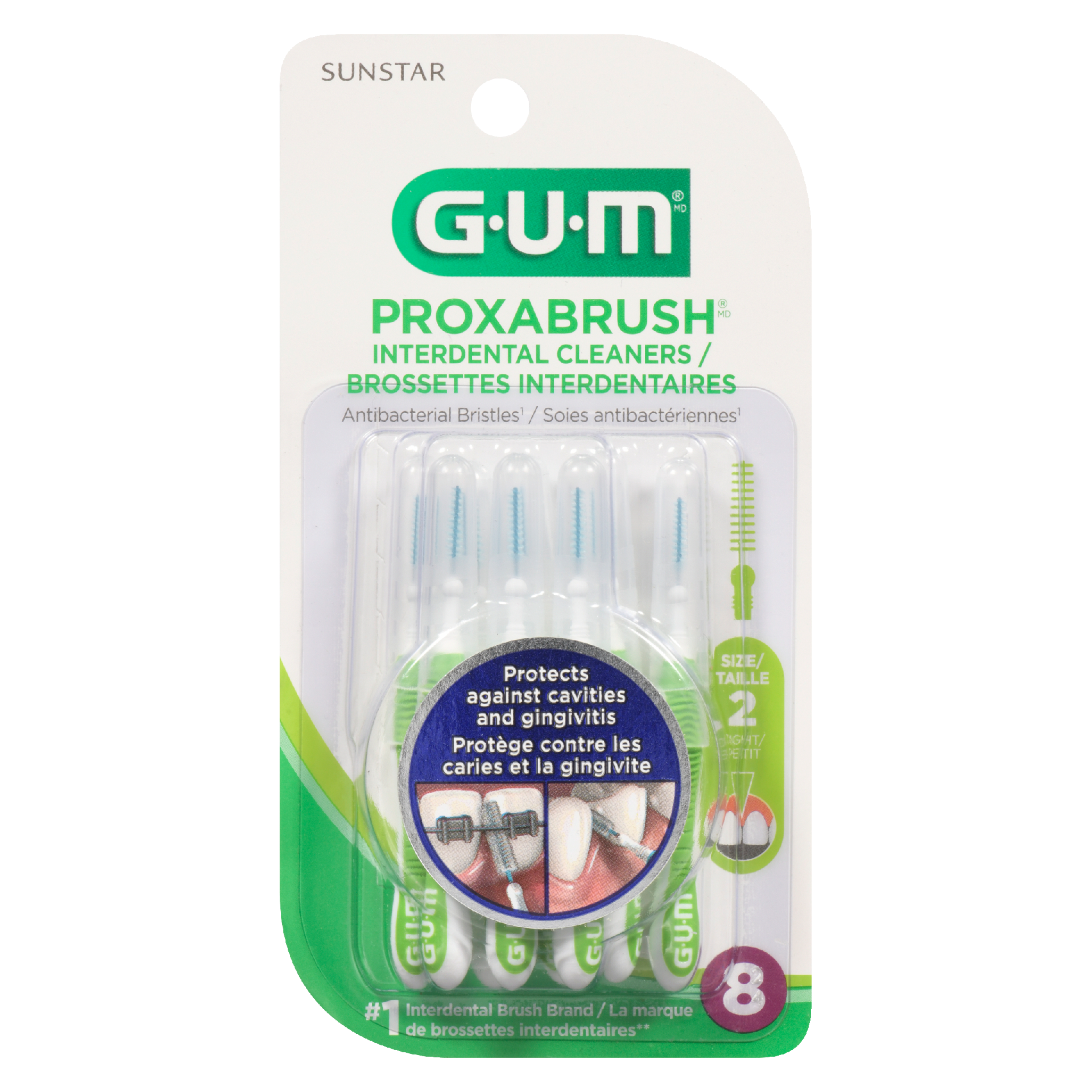 GUM Proxabrush Interdental Cleaners Size 2 Tight