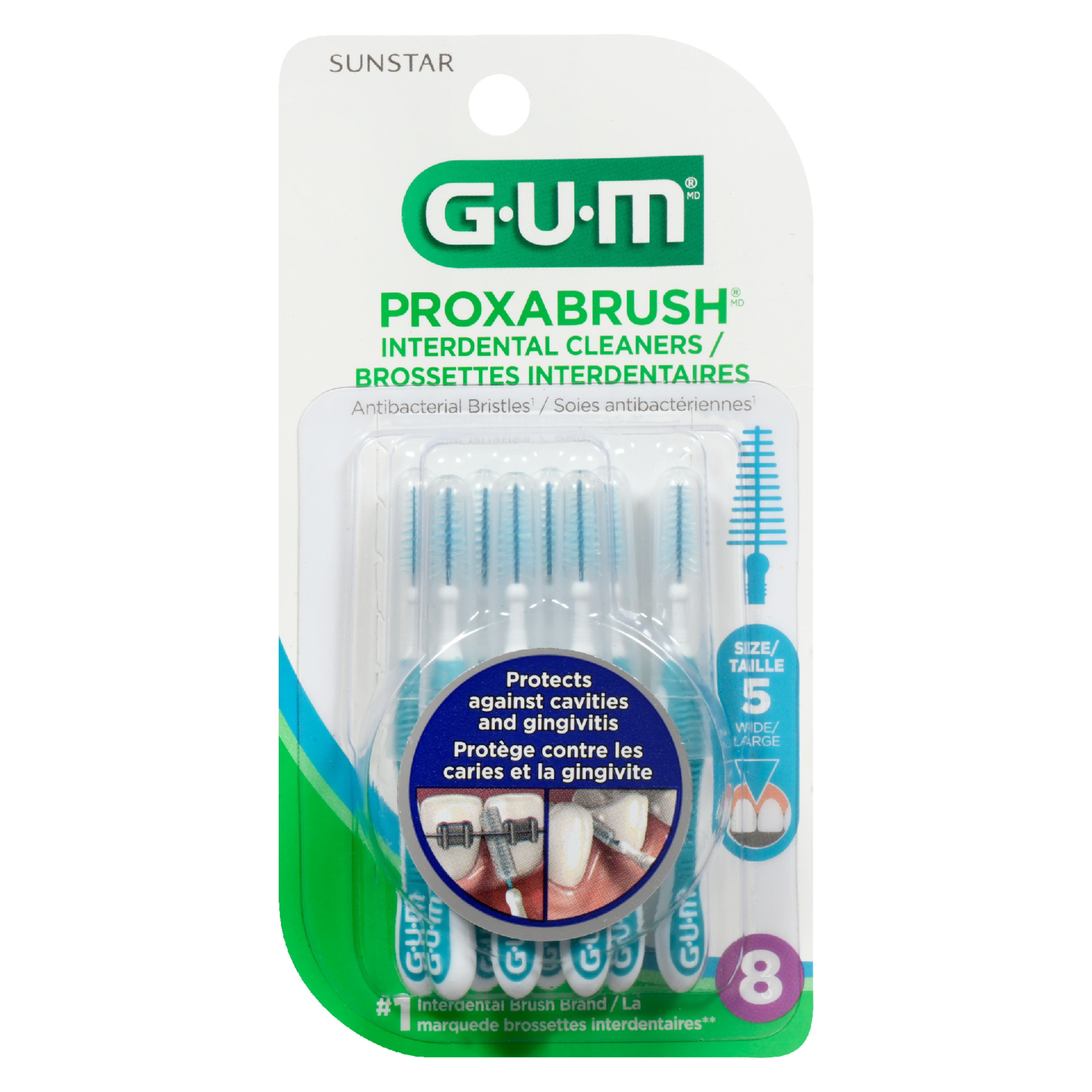 GUM Proxabrush Interdental Cleaners Size 5 Wide