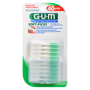 GUM Soft-Picks with Travel Case 40 Picks