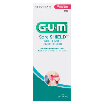 GUM Sore Shield Oral Rinse Alcohol Free 120 ml