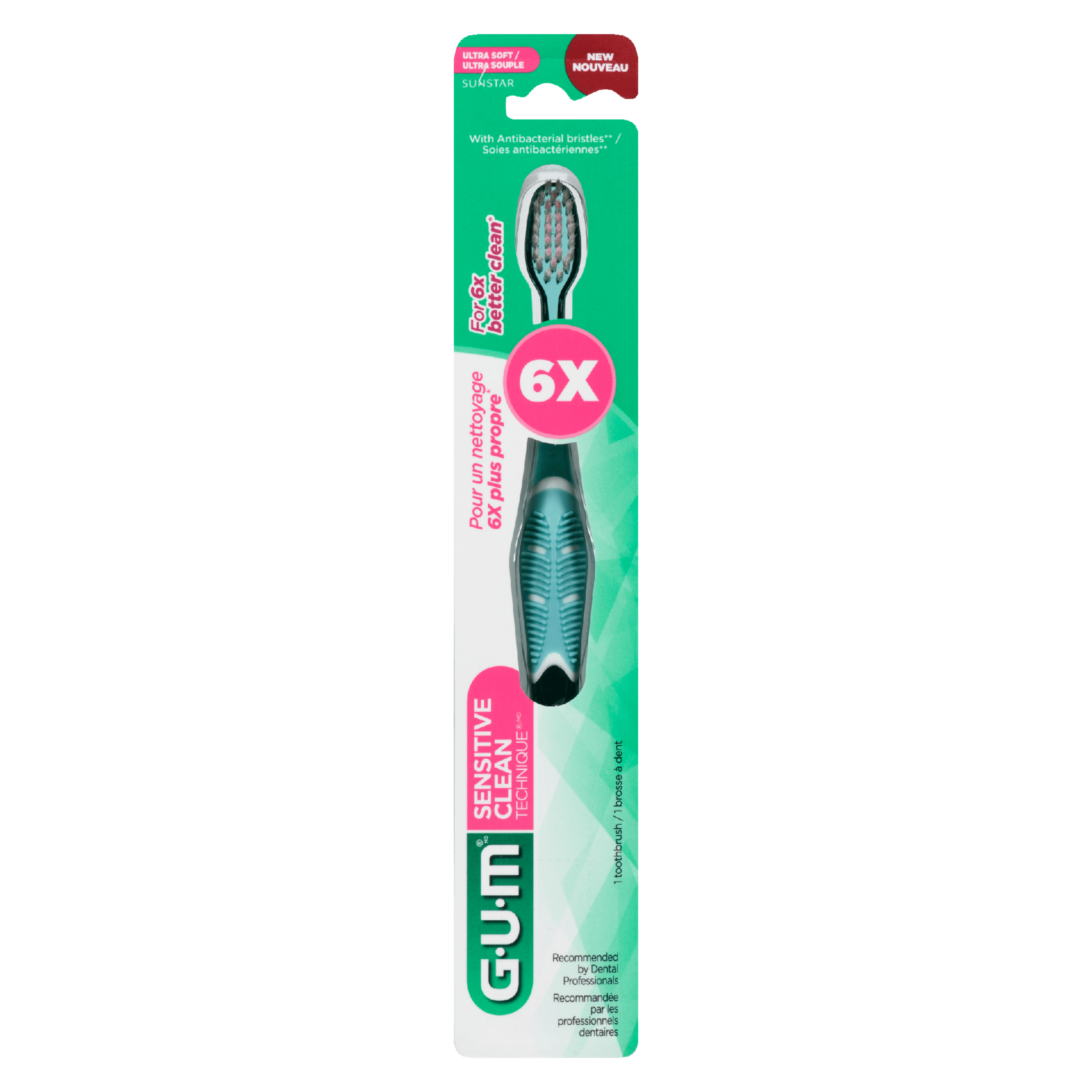 GUM Technique Sensitive Clean Ultra Soft 1 Toothbrush
