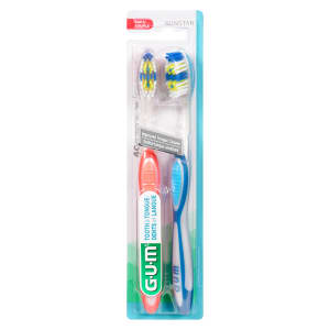 GUM Tooth & Tongue Soft 2 Toothbrushes