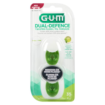 GUM Twisted Floss Dual-Defence 35 m x 2