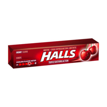 Halls Cherry Flavor Cough Drops (9 Count)