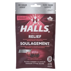 Halls Relief Mentho-Lyptus Black Cherry Flavour 25 Lozenges