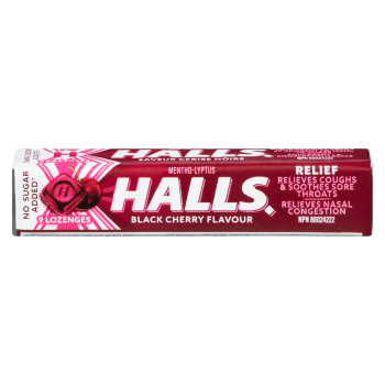 Halls Relief Mentho-Lyptus Black Cherry Flavour 9 Lozenges
