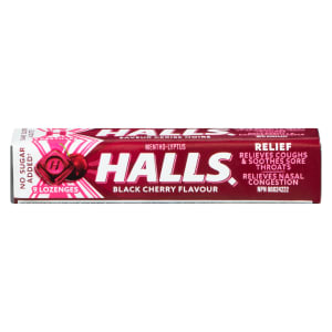 Halls Relief Mentho-Lyptus Black Cherry Flavour 9 Lozenges