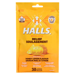 Halls Relief Mentho-Lyptus Honey Lemon Flavour 30 Lozenges