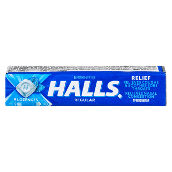 Halls Relief Mentho-Lyptus Regular 9 Lozenges