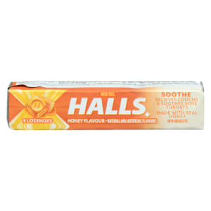 Halls Soothe Menthol Honey Flavour 9 Lozenges