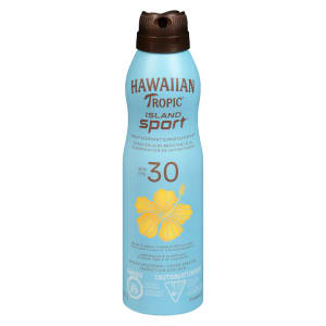 Hawaiian Tropic Island Sport Sweat Resistant Sunscreen Spray SPF 30 170 g
