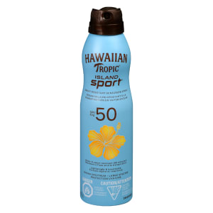 Hawaiian Tropic Island Sport Sweat Resistant Sunscreen Spray SPF 50 170 g