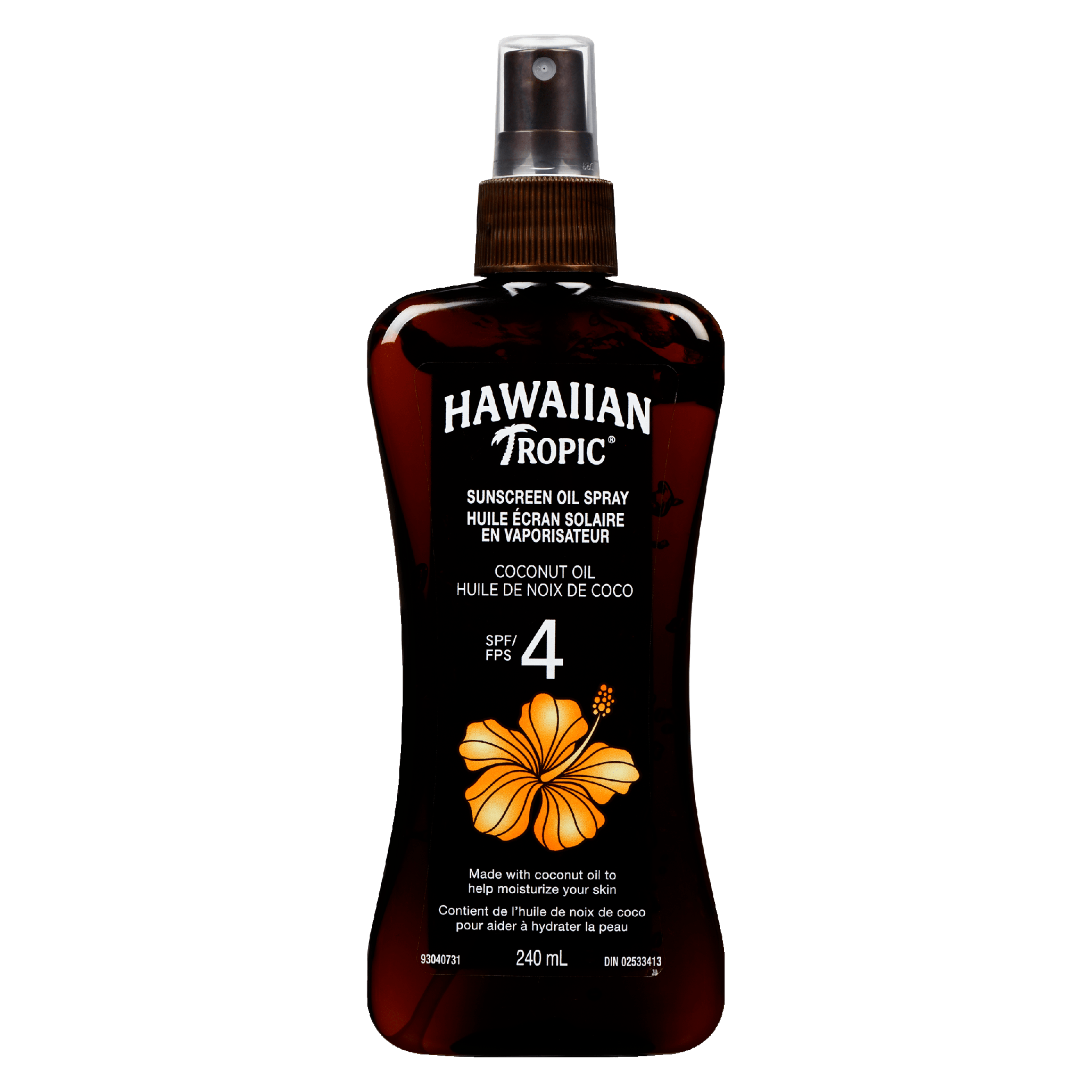 Hawaiian Tropic Sunscreen Oil Spray Coconut Oil 4 SPF 240 ml