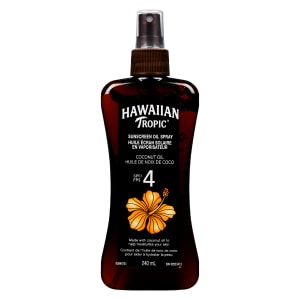 Hawaiian Tropic Sunscreen Oil Spray Coconut Oil 4 SPF 240 ml