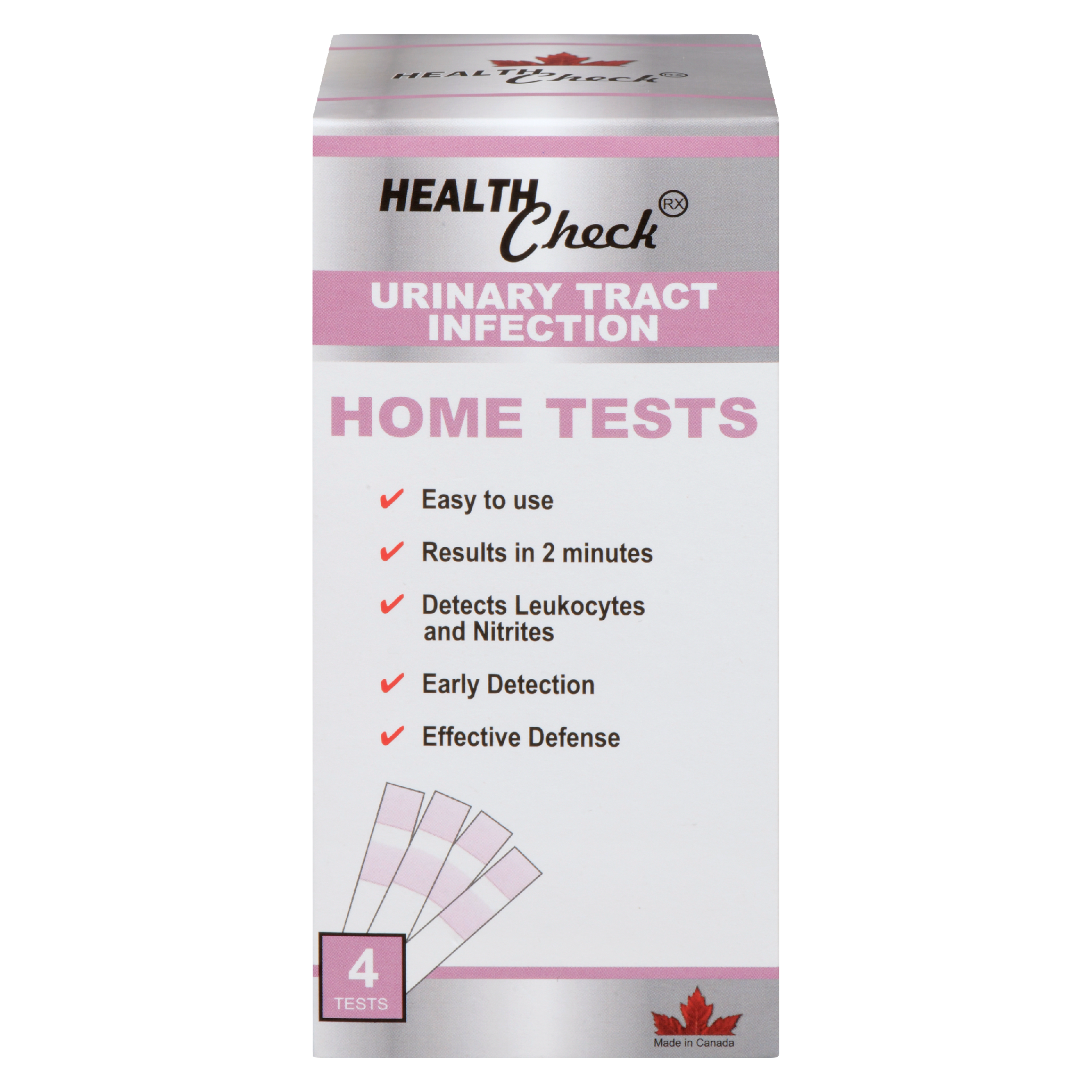 Health Check Rx Urinary Tract Infection Home Tests 4 Tests