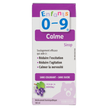 Homeocan Homeopathic Medicine Calm Syrup Great Tasting Grape Flavor Kids 0-9 100 ml