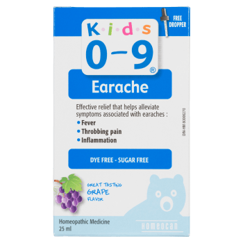 Homeocan Homeopathic Medicine Earache Geat Tasting Grape Flavor Kids 0-9 25 ml