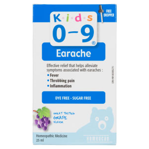 Homeocan Homeopathic Medicine Earache Geat Tasting Grape Flavor Kids 0-9 25 ml